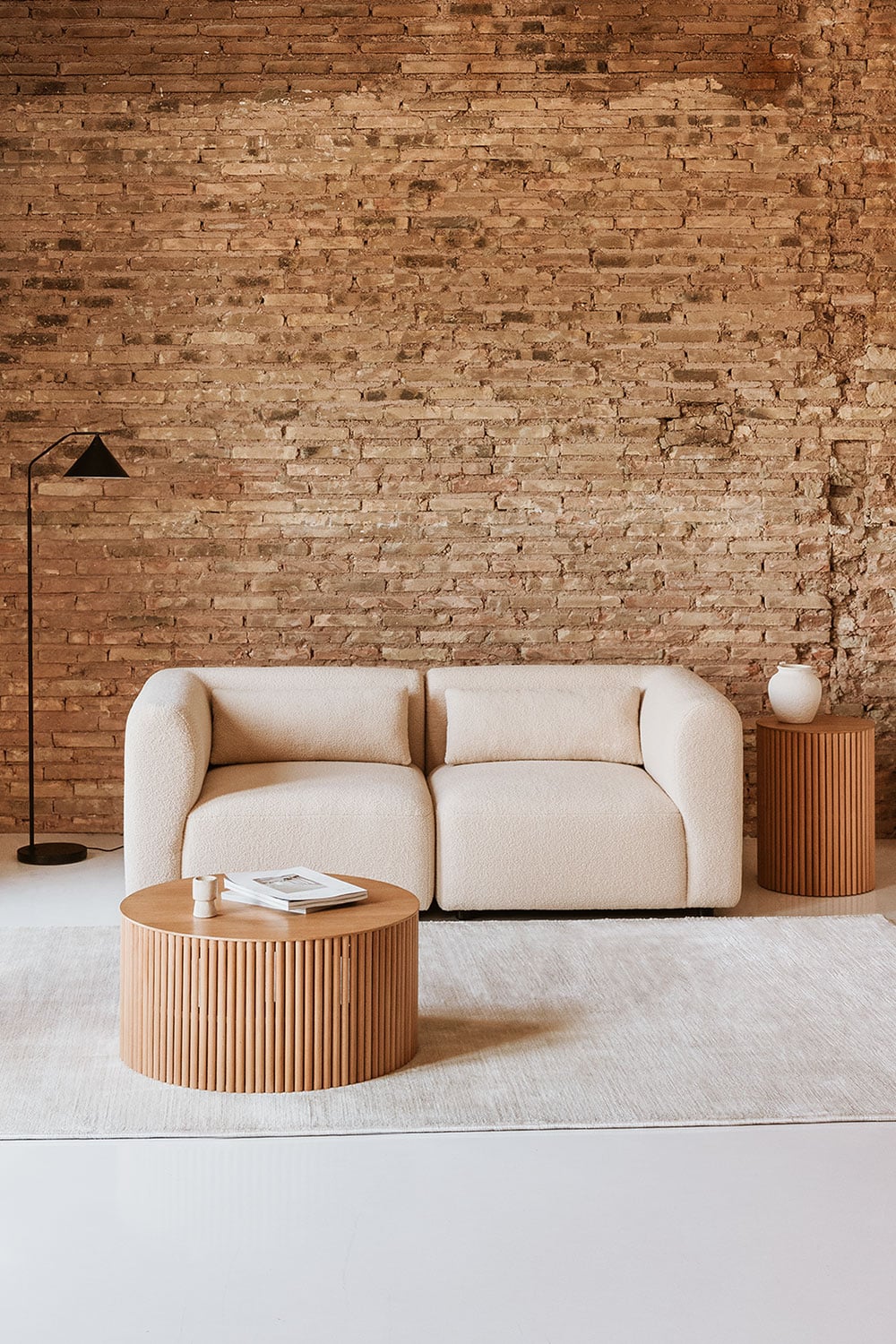 Dviejų dalių modulinė sofa FILA, pilka spalva