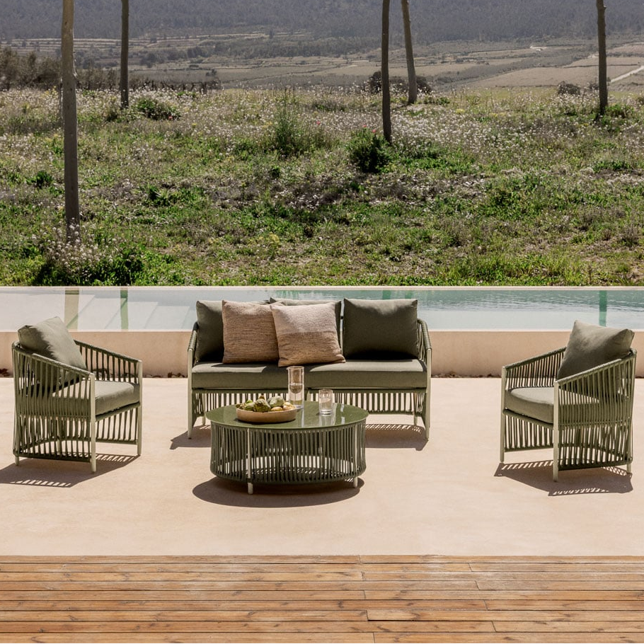 Outdoor furniture set SOPHIE, army green