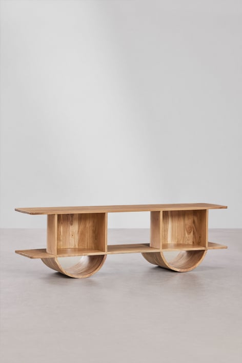 Shelf FLIN, warm brown, 150x45 cm