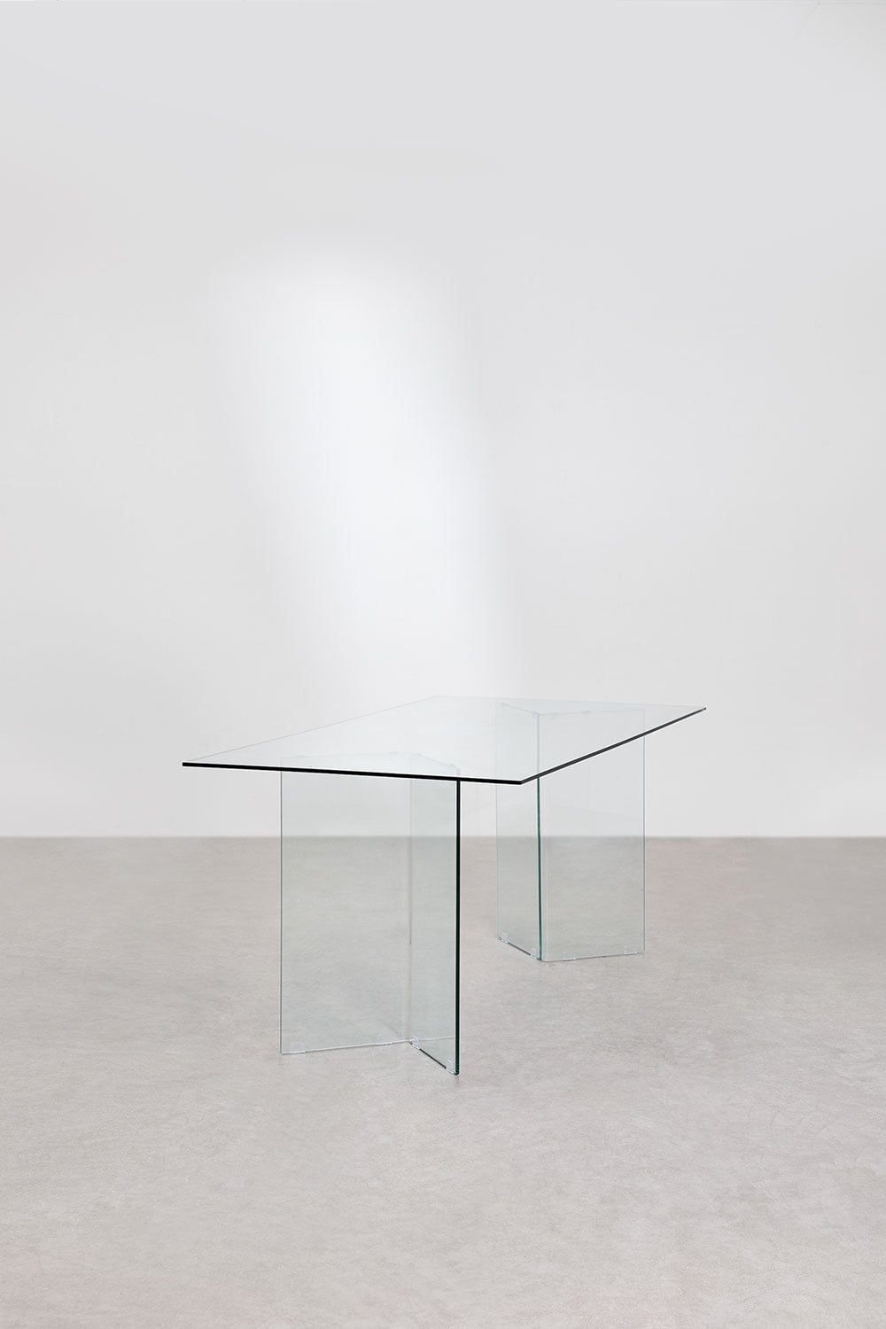 PURY stikla pusdienu galds, 180x90 cm