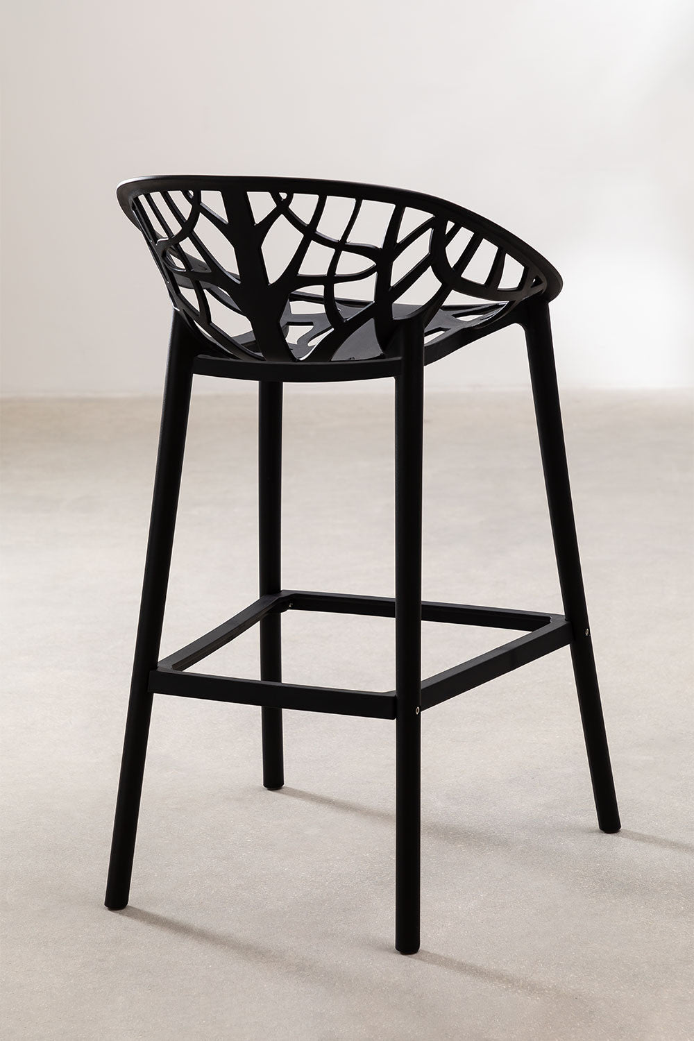 Bāra krēsls MEKANO, melns, 65 cm