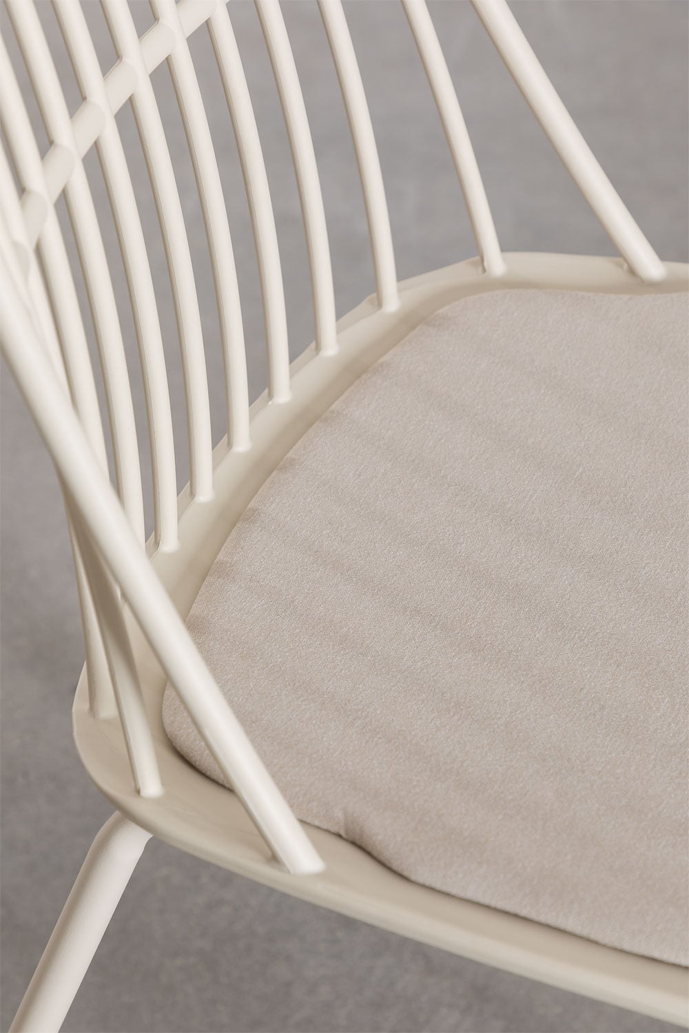 Outdoor dining set SCAND, 5 pieces, cream