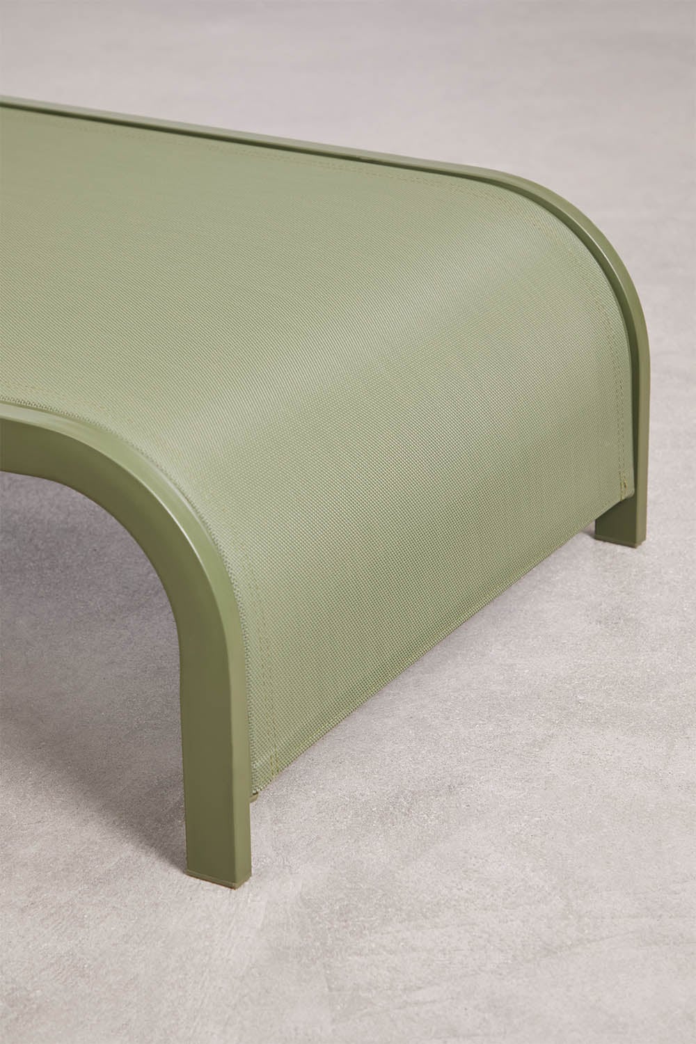 Adjustable Lounger SOLENTO, Olive Green