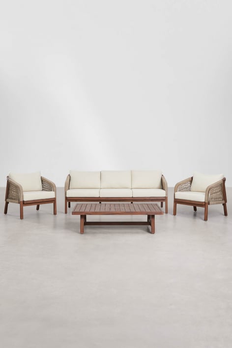 Sofa DEXTER, trivietė, balta (1 var.)