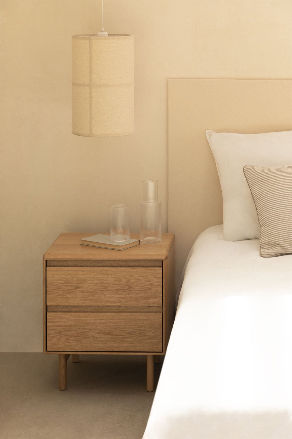 Nightstand FENUORA, dark walnut