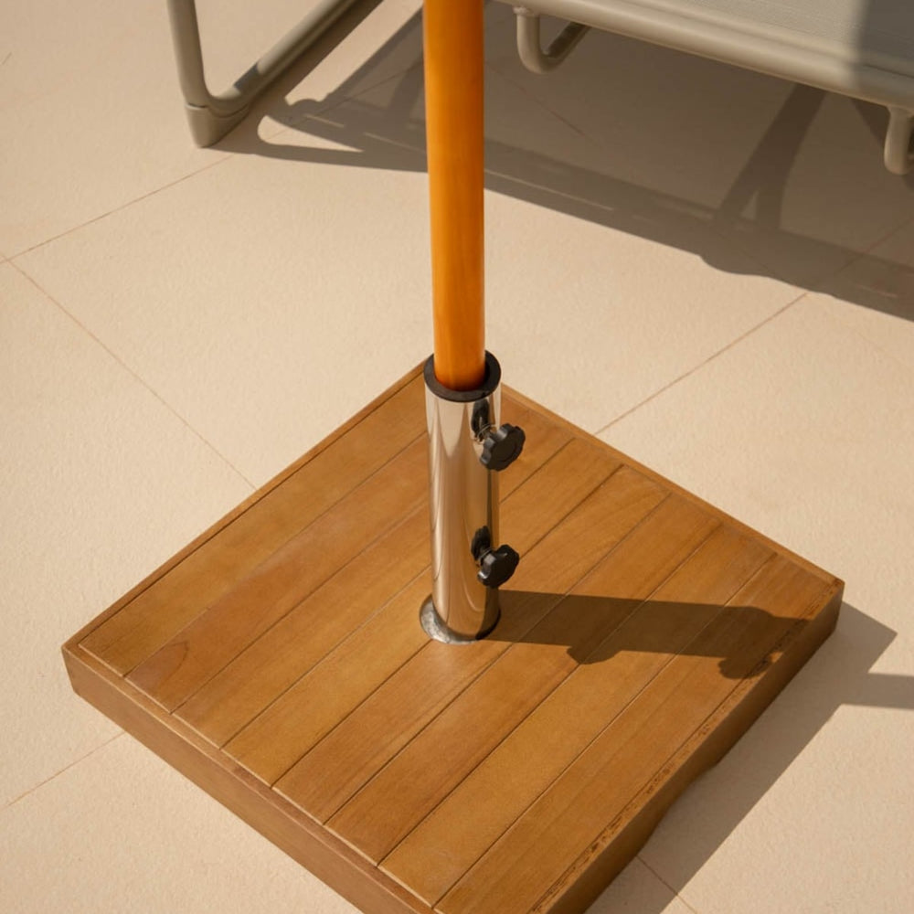 BASIO Parasol Base, oak, square