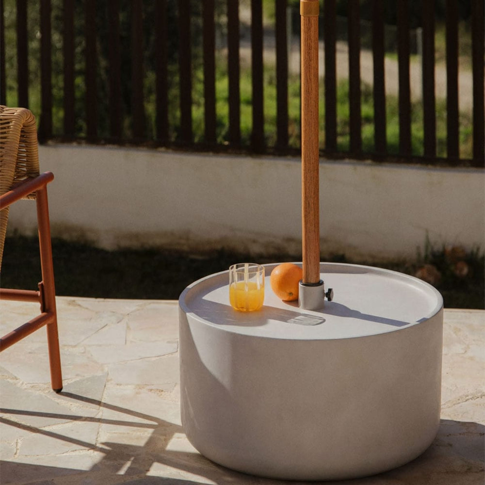 Outdoor umbrella base CIMENTO, 60 cm, sand grey