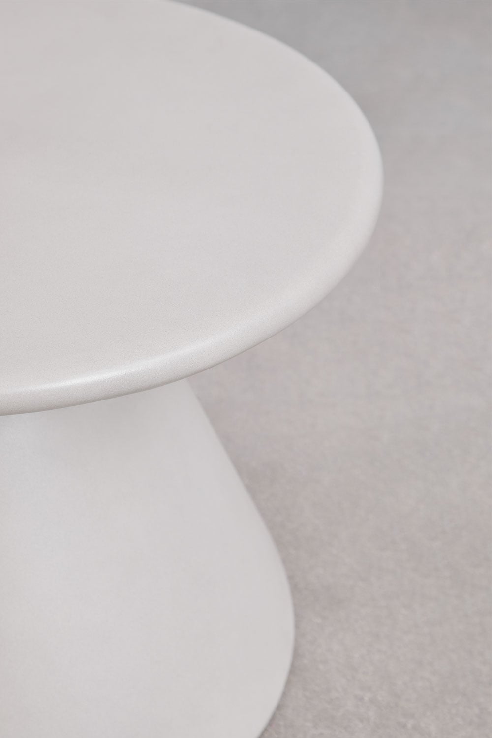 Outdoor umbrella base with table CIMENTO, sand gray