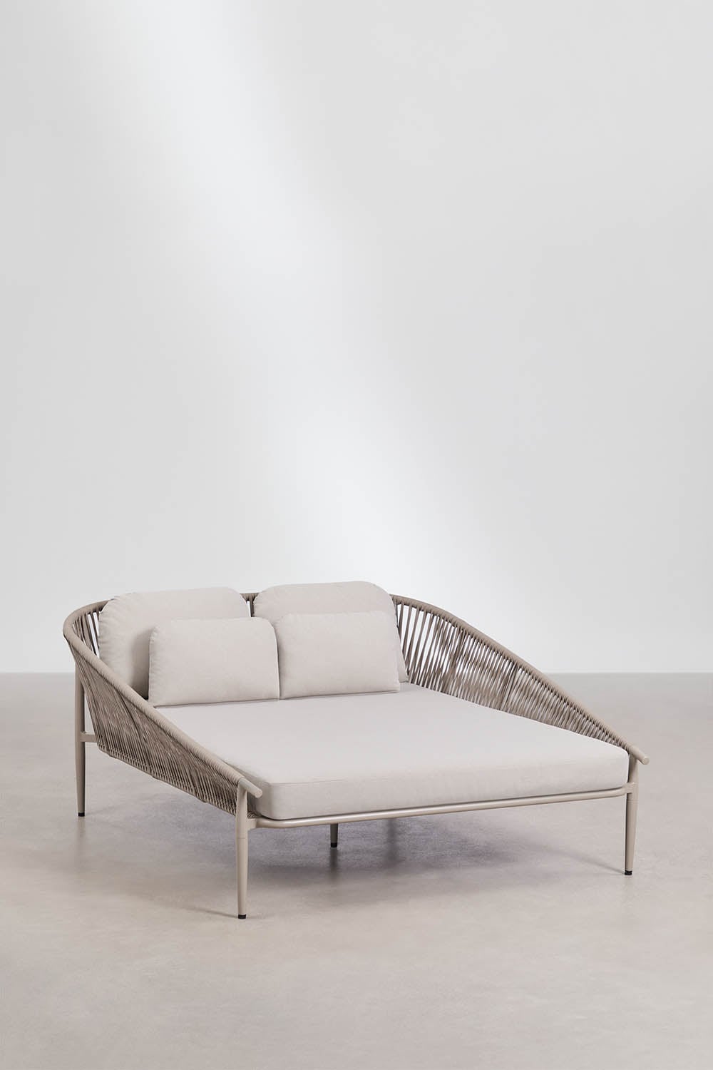 Double bed VELANO, cream
