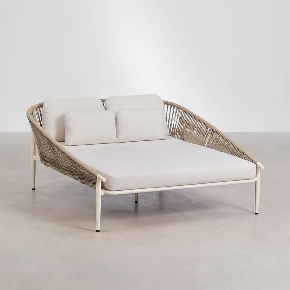 Double bed VELANO, cream