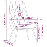 Poilsio kėdė, juodos spalvos, aksomas - Namų Idėja
