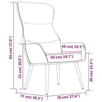 Poilsio kėdė, tamsiai pilkos spalvos, audinys - Namų Idėja