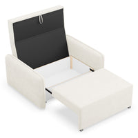 Sofa-lova DUELIA, kreminė šenilas