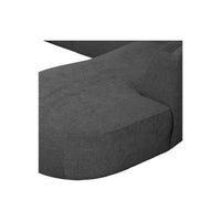 "Polly" dešinės pusės kampo sofa, U formos, pilka - Namų Idėja