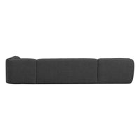 "Polly" dešinės pusės kampo sofa, U formos, pilka - Namų Idėja