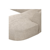 "Polly" dešinės pusės kampo sofa, U formos, smėlio spalva - Namų Idėja