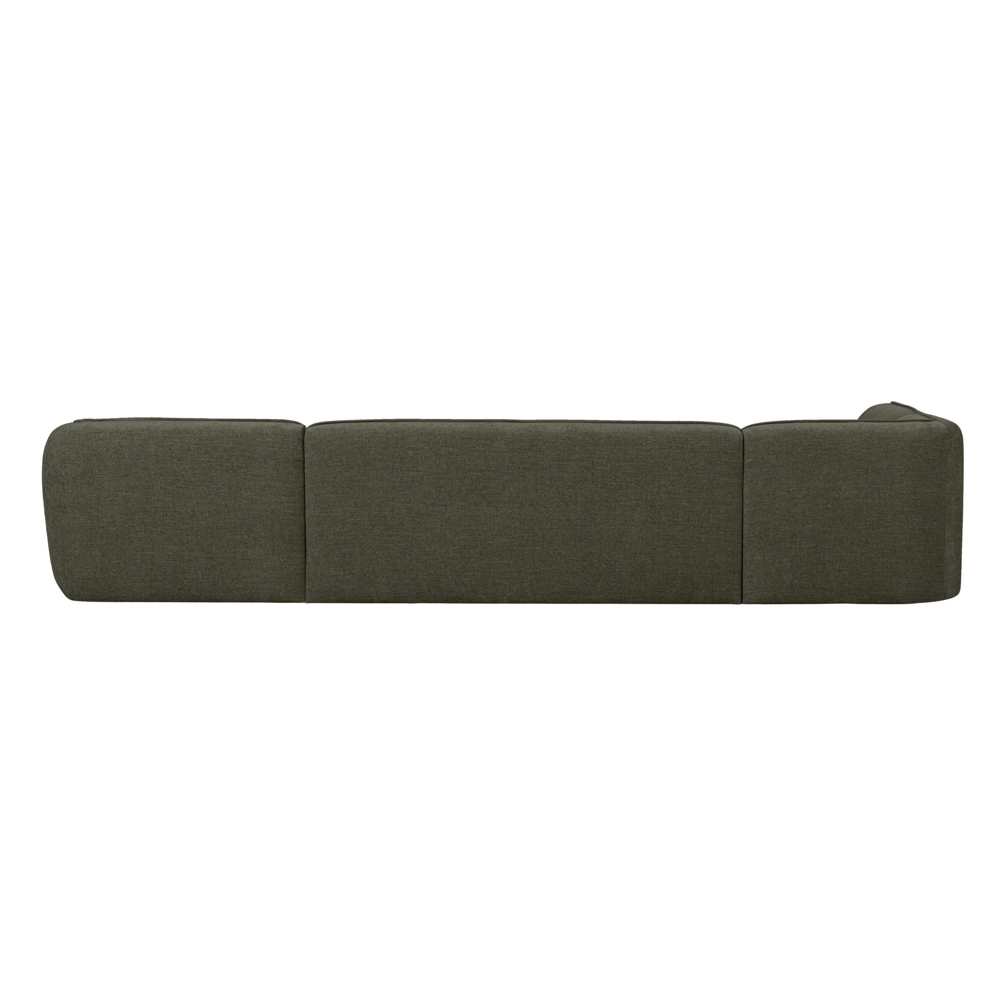 "Polly" kairės pusės kampo sofa, U formos, pilka spalva - Namų Idėja