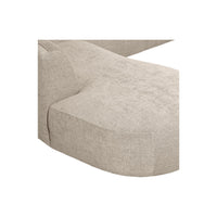 "Polly" kairės pusės kampo sofa, U formos, smėlio spalva - Namų Idėja