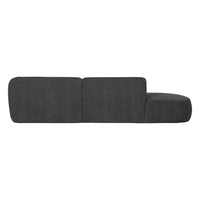 "Polly" sofa, dešinė pusė, pilka spalva - Namų Idėja