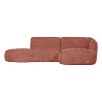 "Polly" sofa, dešinė pusė, rožinė spalva - Namų Idėja
