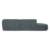 "Polly" sofa, dešinė pusė, žalia/ mėlyna - Namų Idėja