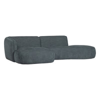 "Polly" sofa, kairė pusė, mėlyna/ žalia - Namų Idėja