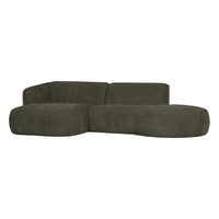 "Polly" sofa, kairė pusė, žalia spalva - Namų Idėja