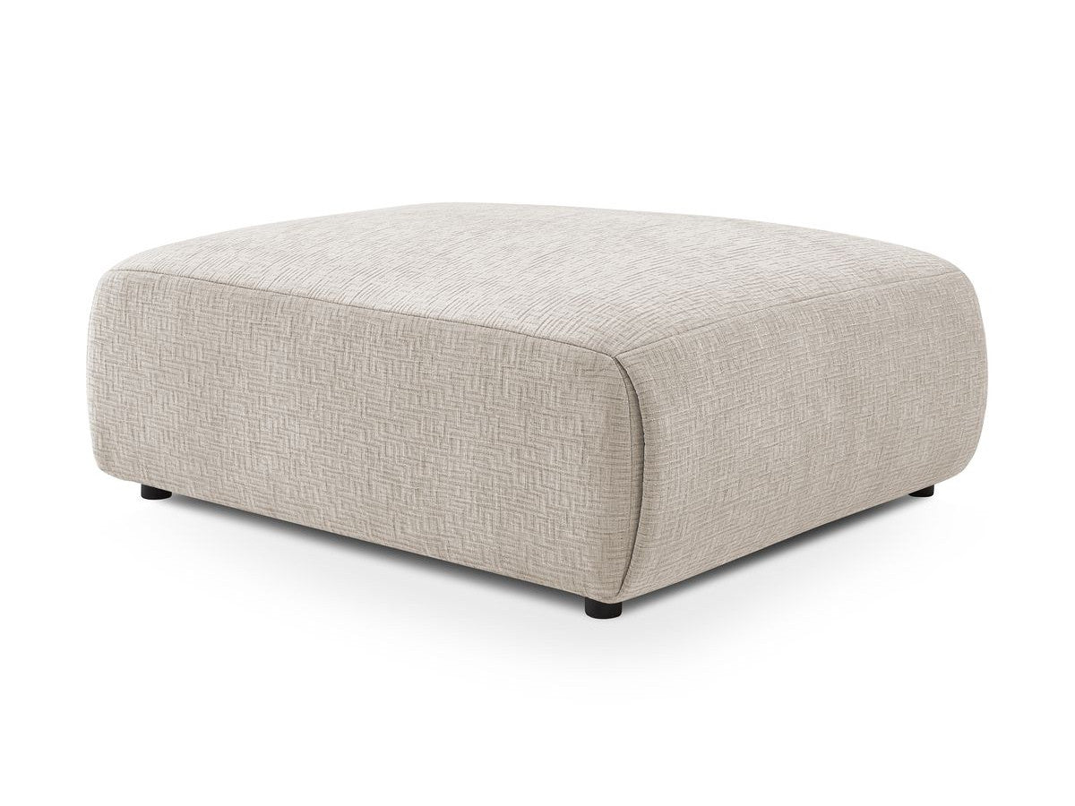 Didelis pufas JEANNE, smėlinė kampinis vaizdas