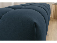 Pufas MONT-BLANC, tamsiai mėlyna moderniame interjere