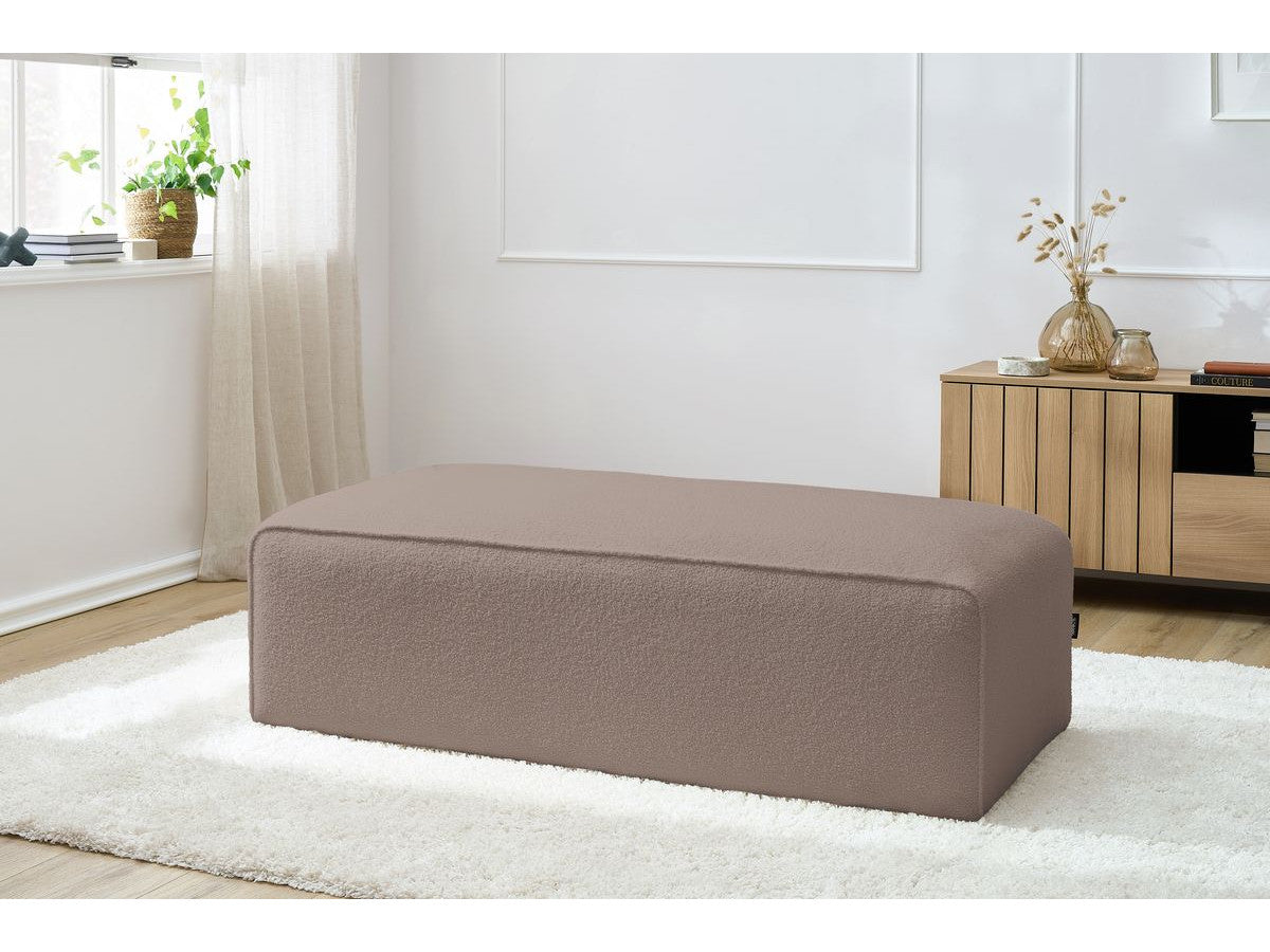 Pufas MEGEVE, ruda mobilus akcentas mažesnėje poilsio erdvėje