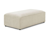 Pufas MEGEVE veliūrinis smėlinis subtilus interjero akcentas