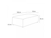 Pufas MEGEVE veliūrinis smėlinis kaip pakojis