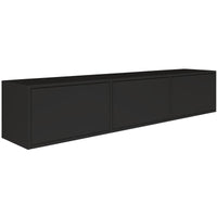 Pakabinama TV spintelė ZARI, juoda, 150 cm