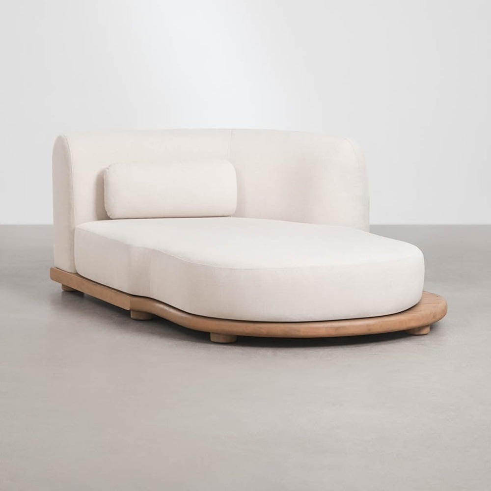 Chaise longue module NEXO, right-hand facing