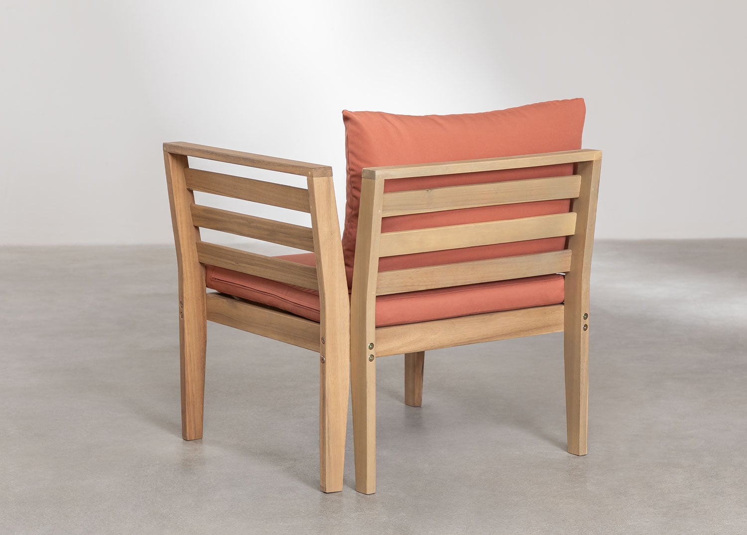 Corner sofa module MODULO, right, terracotta
