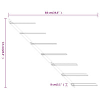 Prie sienos montuojamas vyno laikiklis, auksinis, metalas - Namų Idėja
