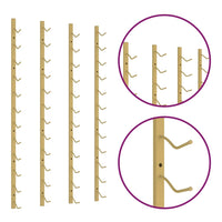 Prie sienos montuojami vyno laikikliai, 2vnt., aukso, geležis - Namų Idėja