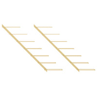 Prie sienos montuojami vyno laikikliai, 2vnt., aukso, metalas - Namų Idėja