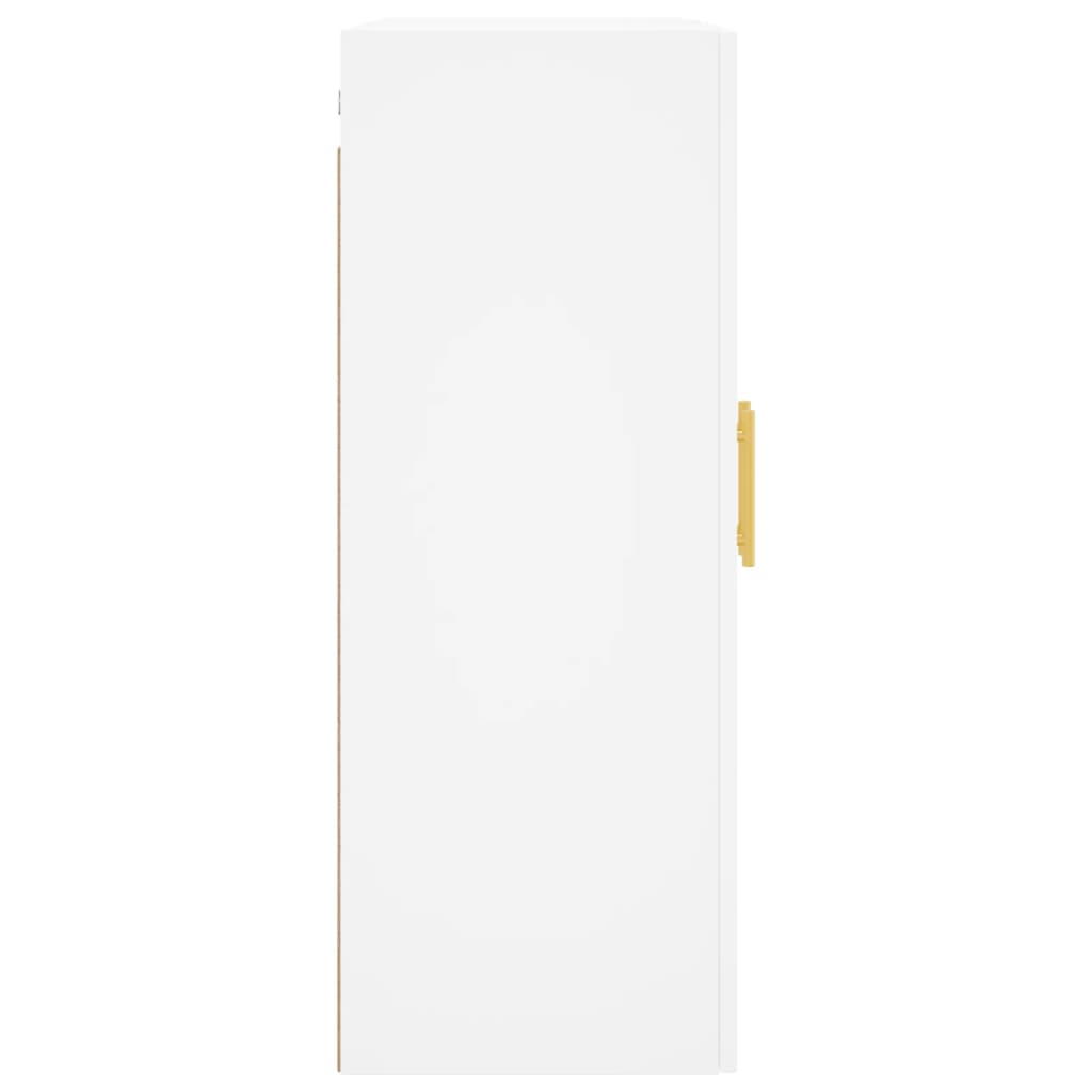 Prie sienos montuojamos spintelės, 2vnt., baltos, 69,5x34x90cm - Namų Idėja