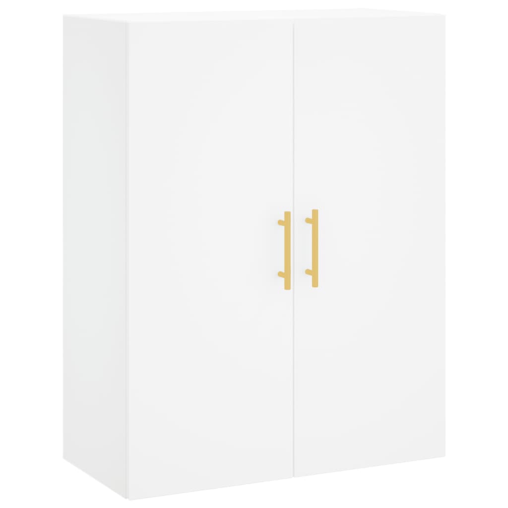 Prie sienos montuojamos spintelės, 2vnt., baltos, 69,5x34x90cm - Namų Idėja