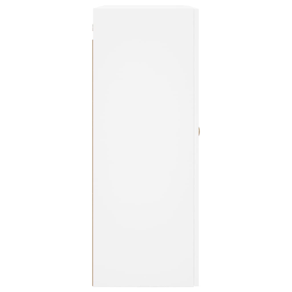 Prie sienos montuojamos spintelės, 2vnt., baltos, 69,5x34x90cm - Namų Idėja