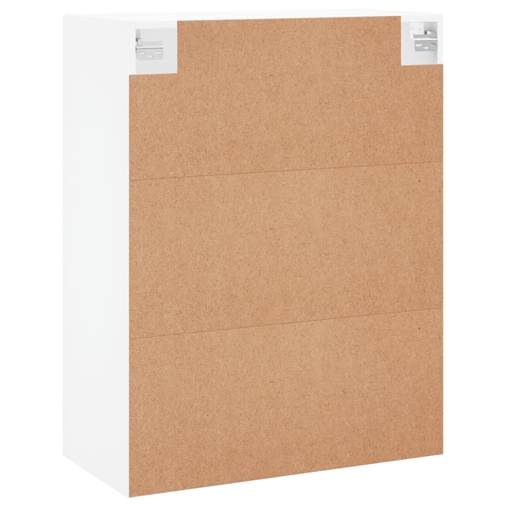 Prie sienos montuojamos spintelės, 2vnt., baltos, 69,5x34x90cm - Namų Idėja
