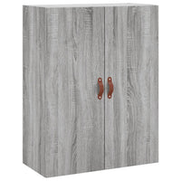 Prie sienos montuojamos spintelės, 2vnt., pilkos, 69,5x34x90cm - Namų Idėja