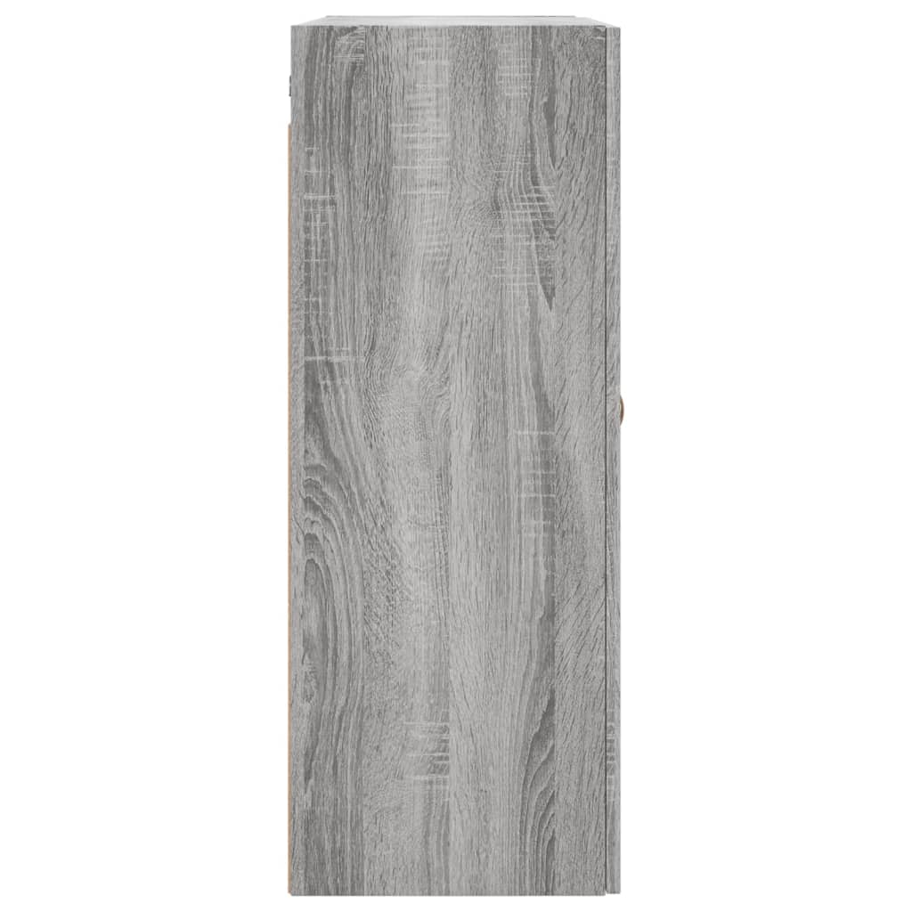 Prie sienos montuojamos spintelės, 2vnt., pilkos, 69,5x34x90cm - Namų Idėja