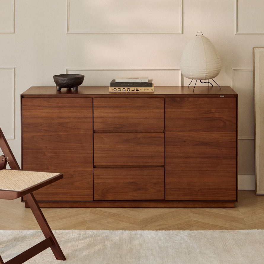 BONKISA chest of drawers, natural veneer