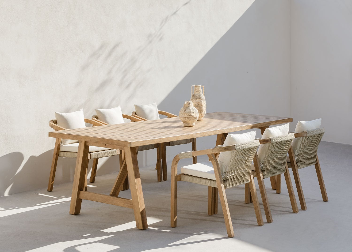 DEXTER Outdoor Table, 260x100 cm, rustic brown (1 pc.)