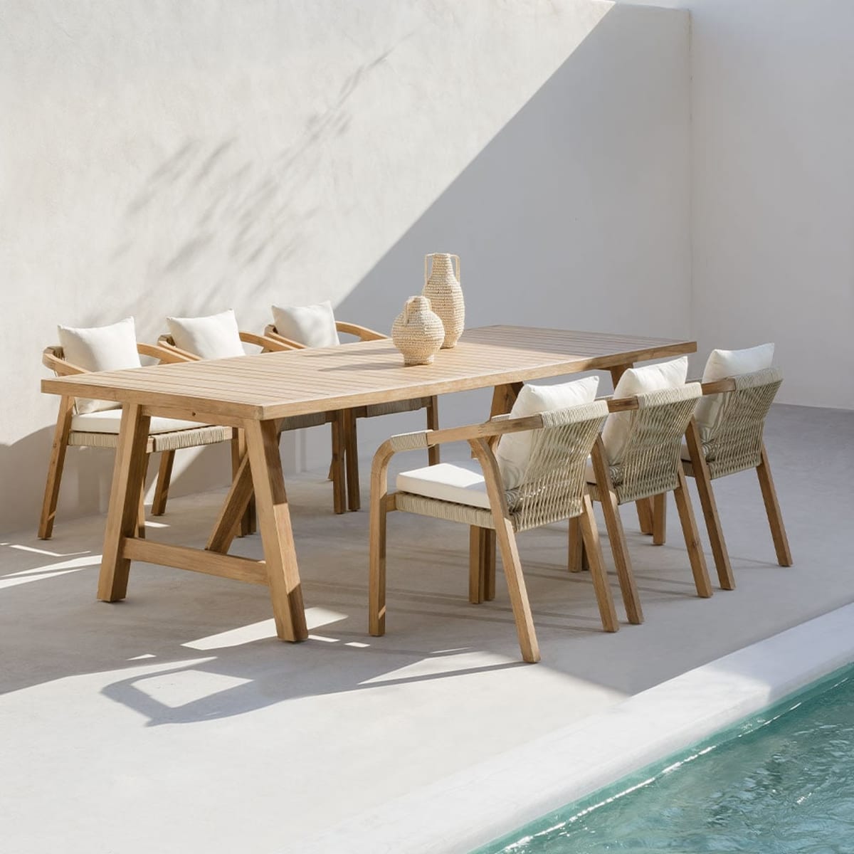 DEXTER Outdoor Table, 260x100 cm, rustic brown (1 pc.)