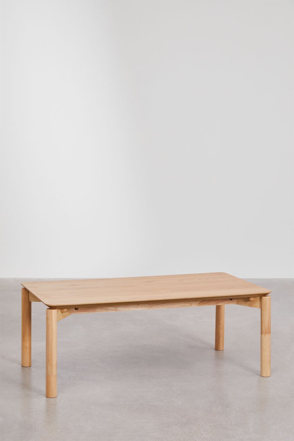 Stačiakampis kavos staliukas MNIIRA, MDF su ąžuolo faneruote