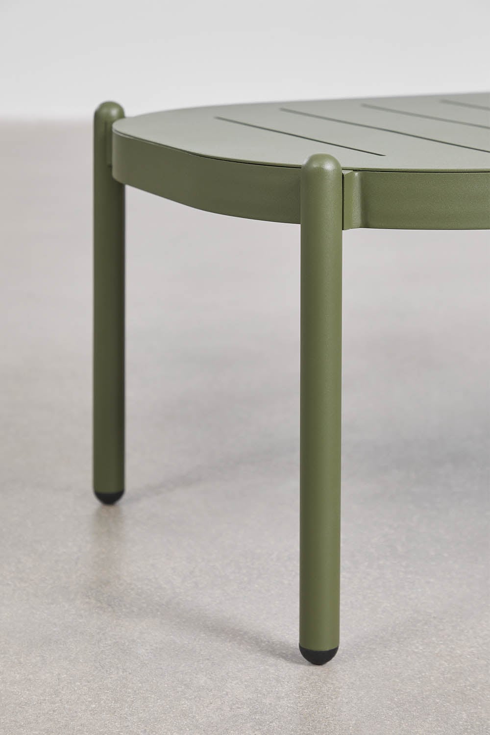 Rectangular outdoor table RATANO, aluminum, olive green