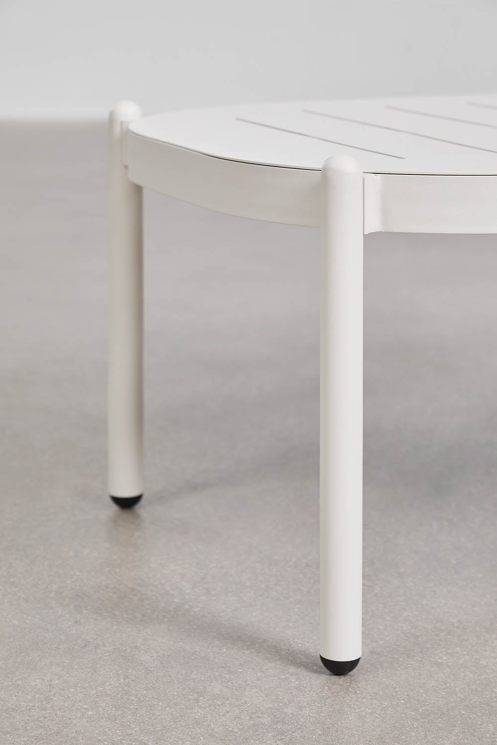 Rectangular outdoor table RATANO, aluminum, white